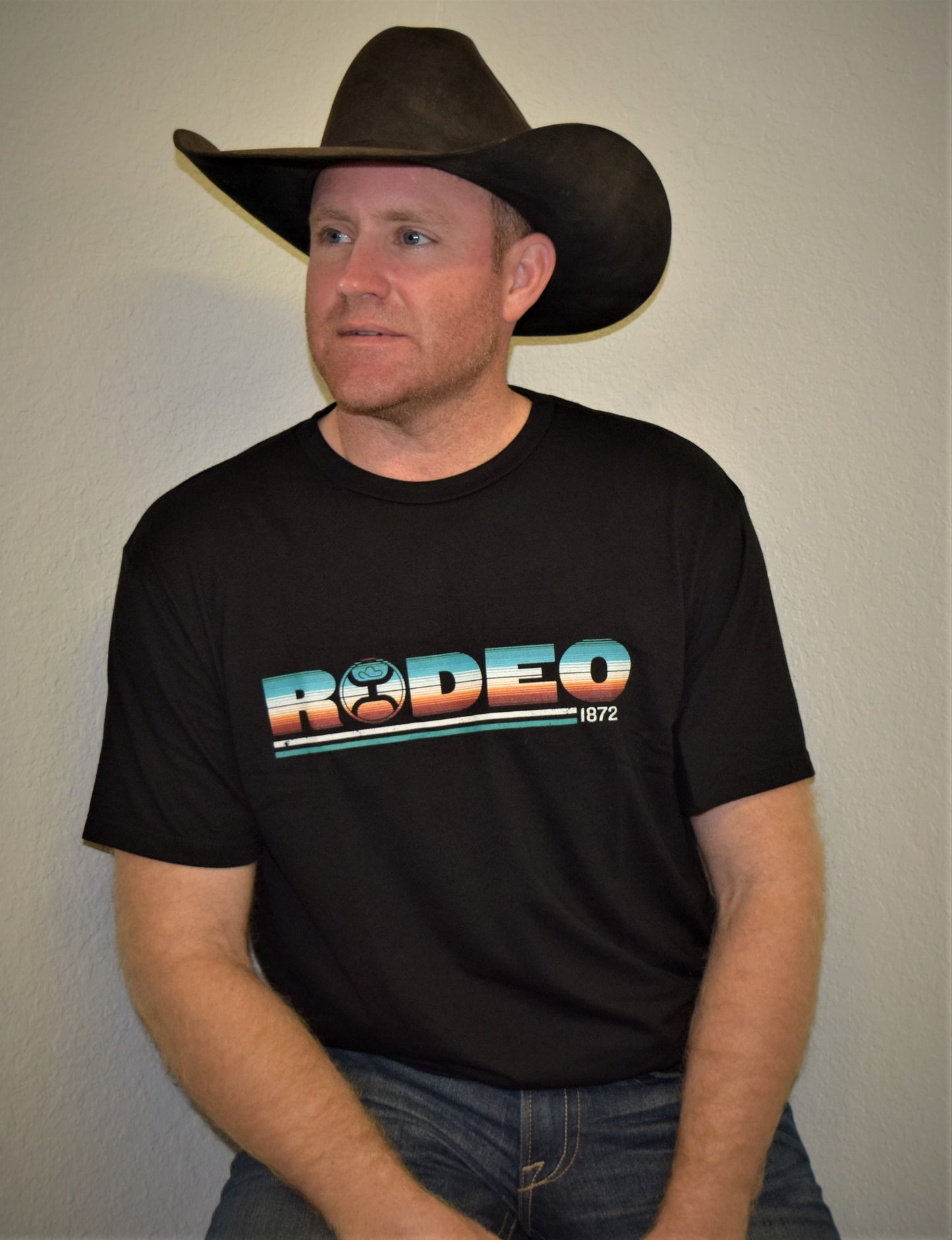 Men's Hooey "Rodeo" Black Crew Neck