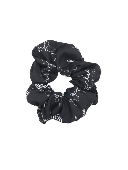 Girlie Girl Black/White Scrunchie
