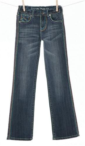 Girls Star Burst Cowgirl Tuff Jeans