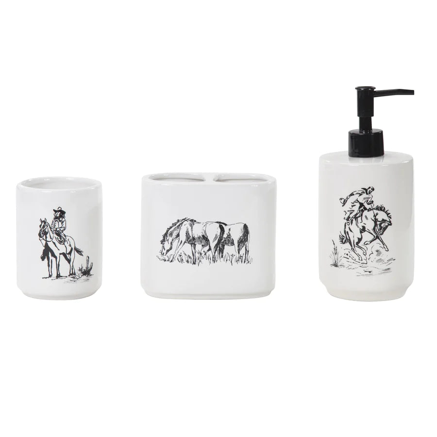 The Ranch Life Countertop 3Pc Bathroom Set