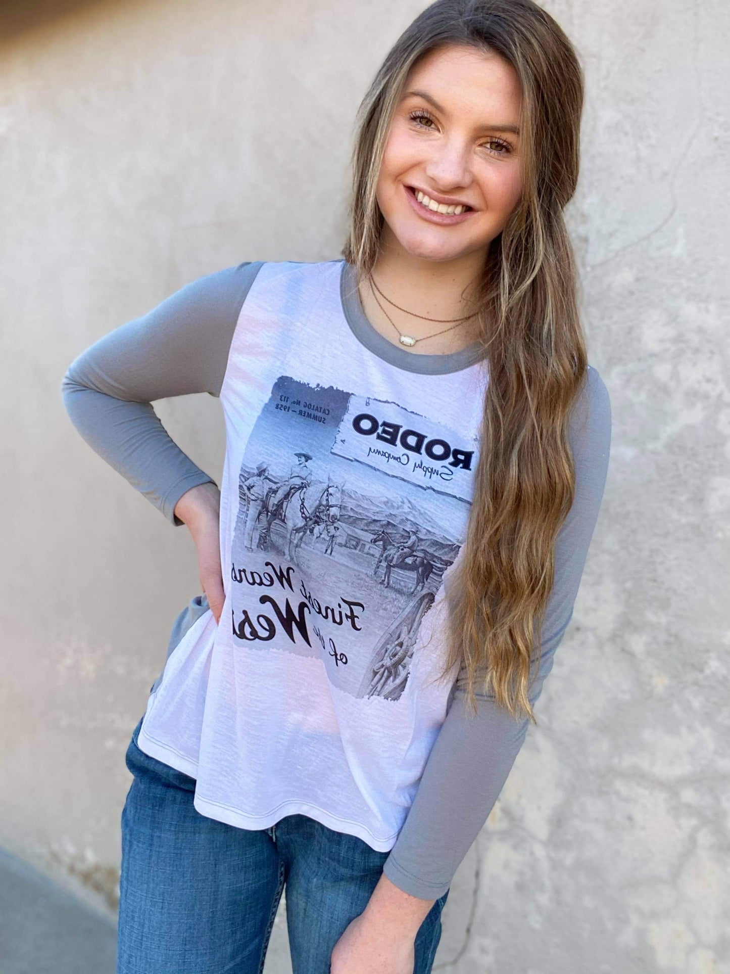 Womens Cruel Girl Longsleeve Retro Graphic Tee