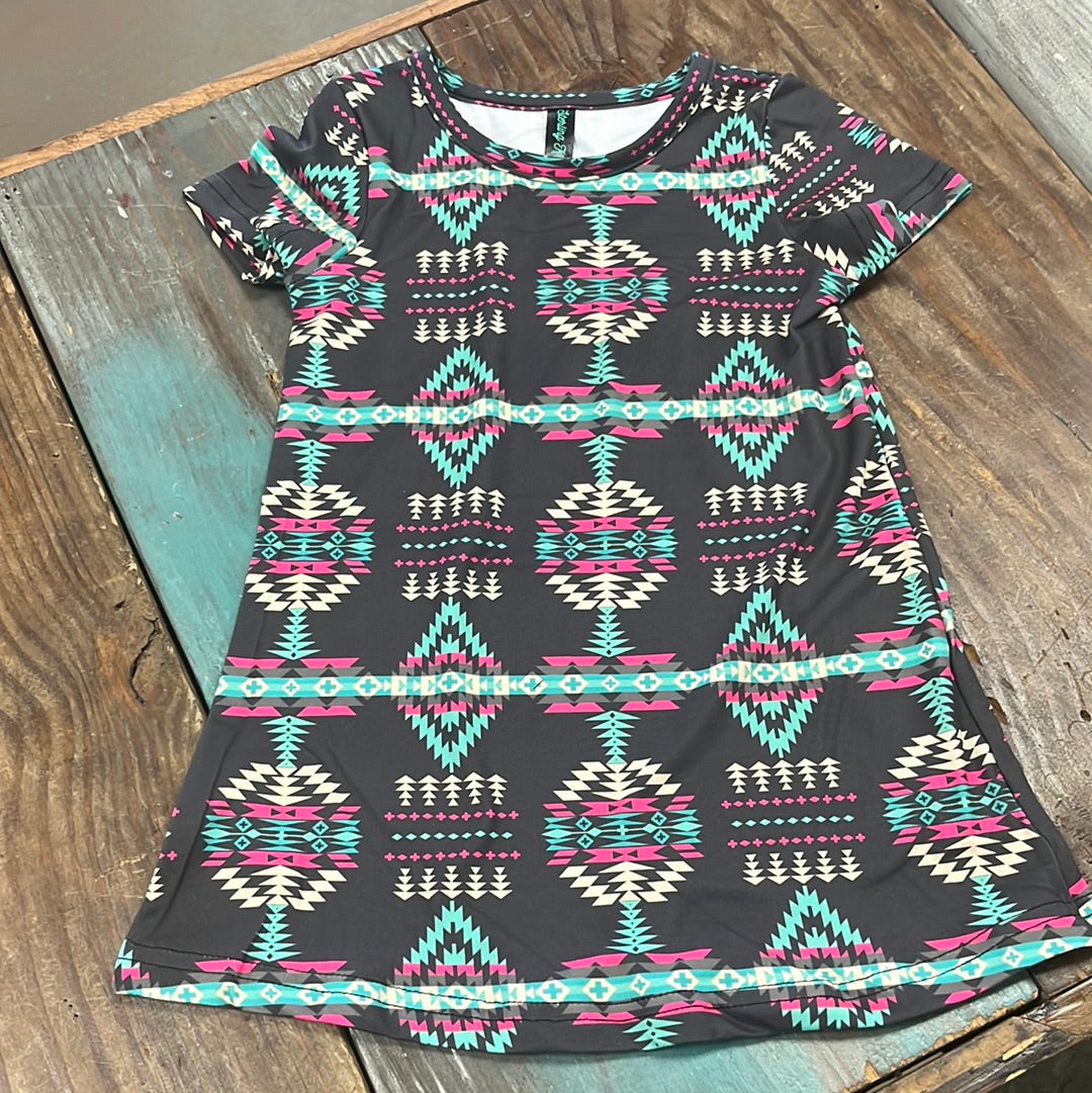 The Kids Drive me Insane Aztec Dress