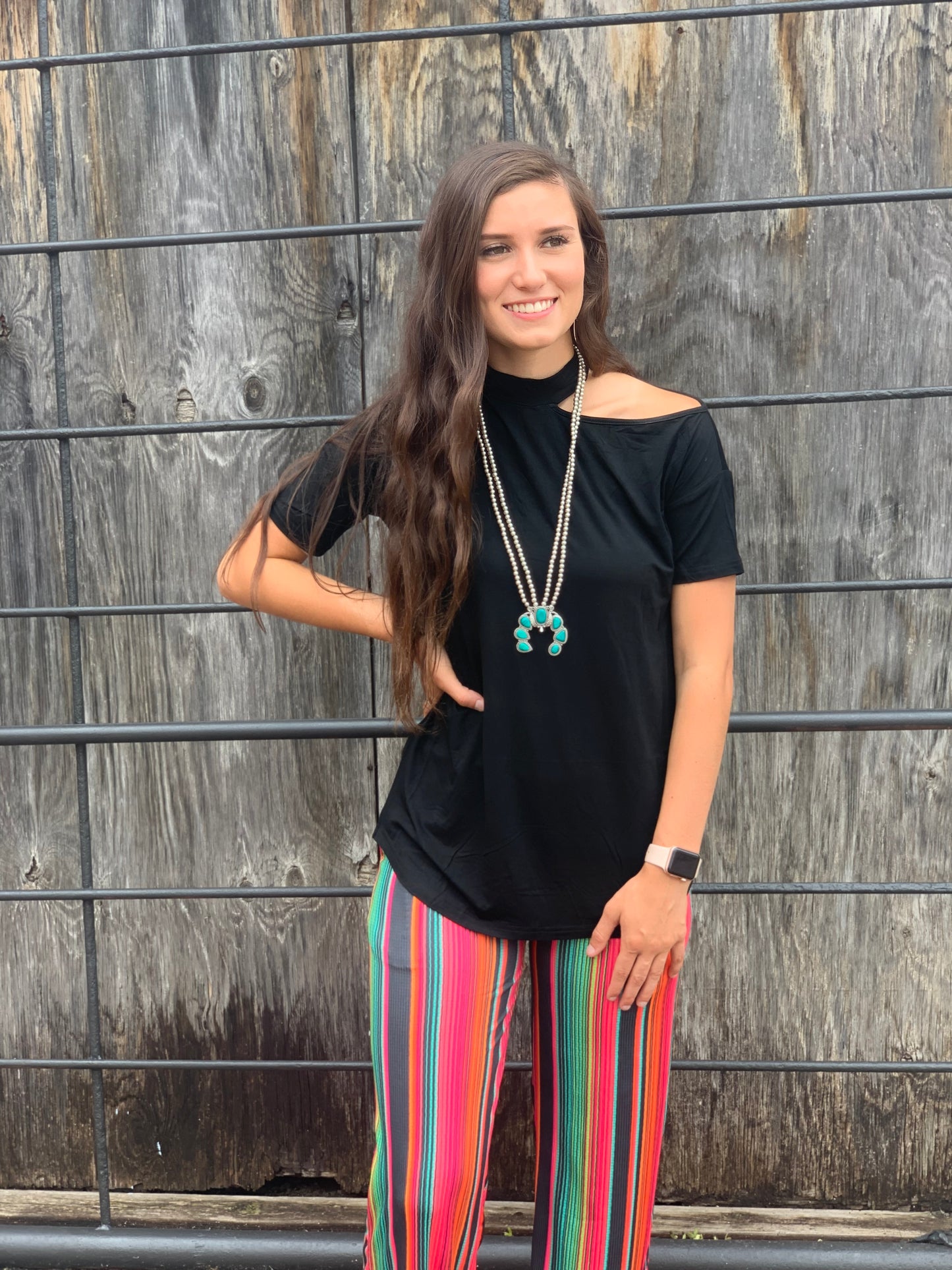 Crazy Train Blakely Black Tee