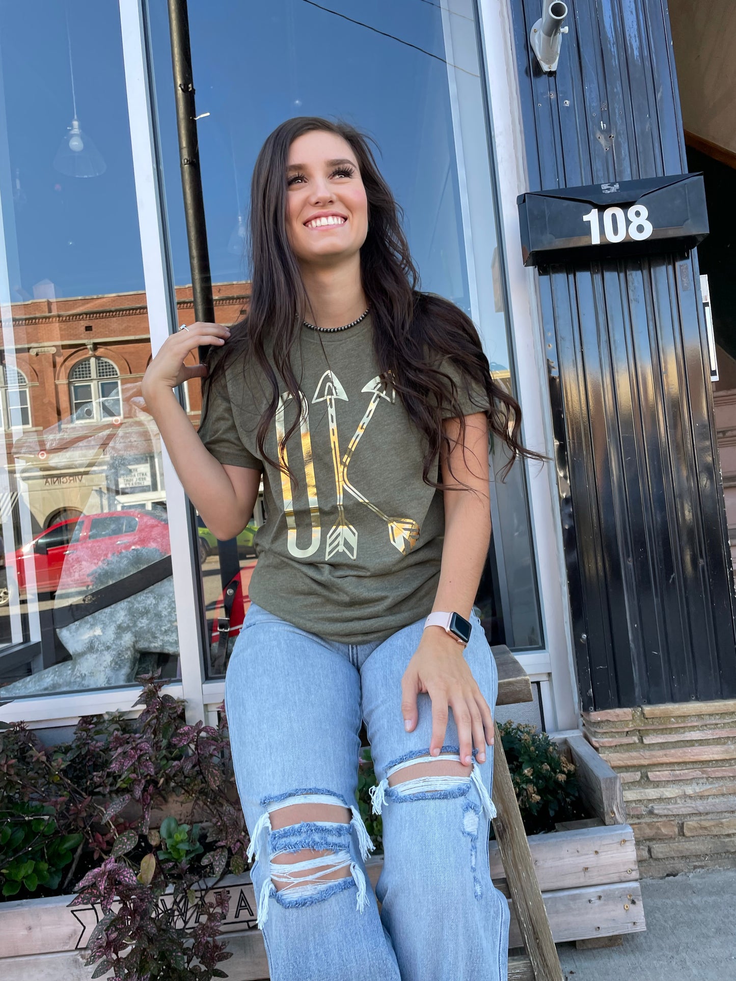 Military Green Oklahoma Graphic tee