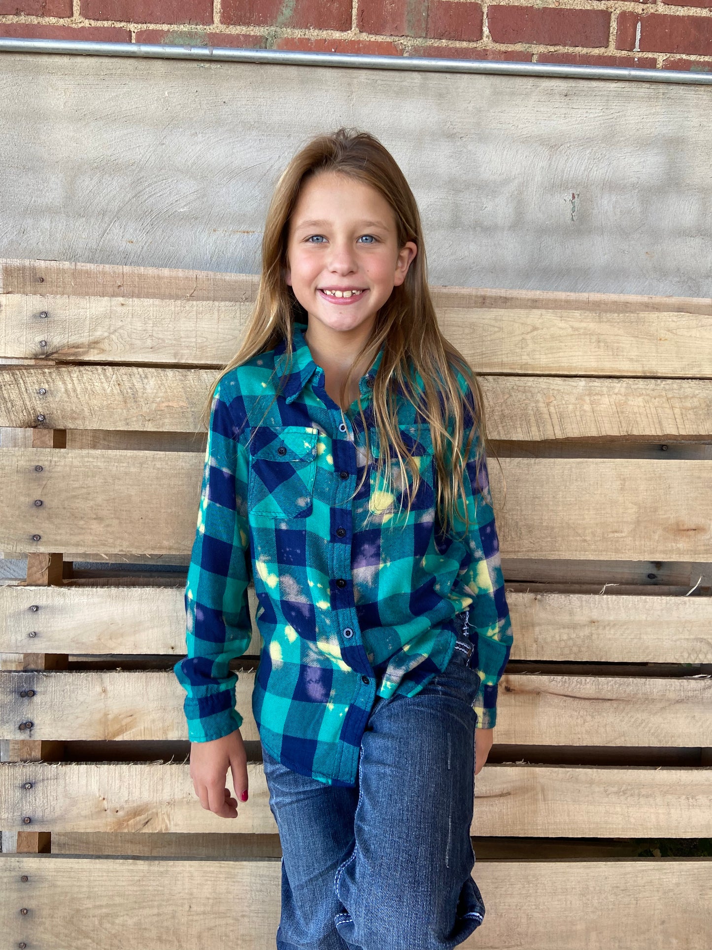 Crazy Train Kids Aren't you Plaid Button up