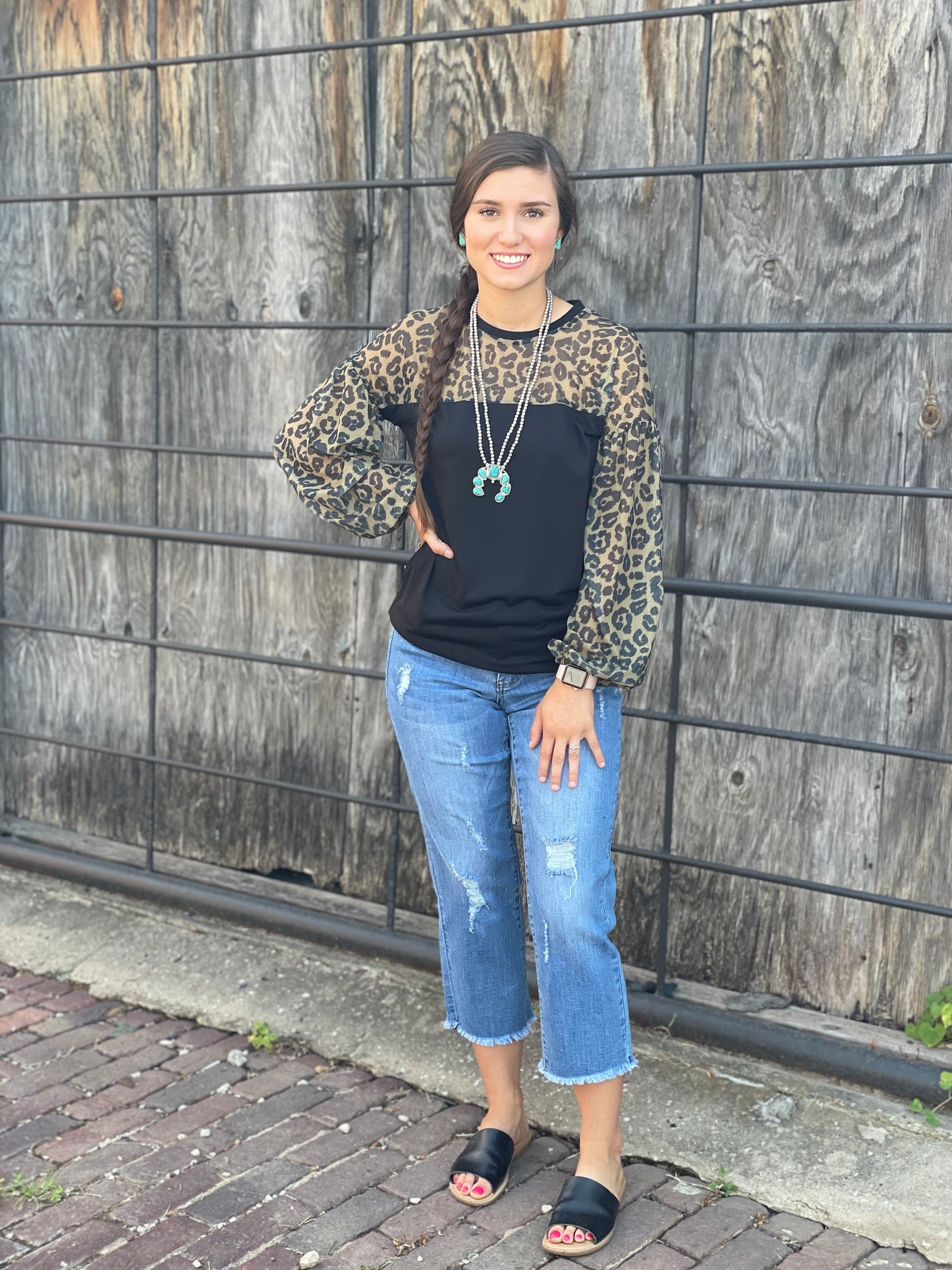 Crazy Train Lancaster Leopard Top