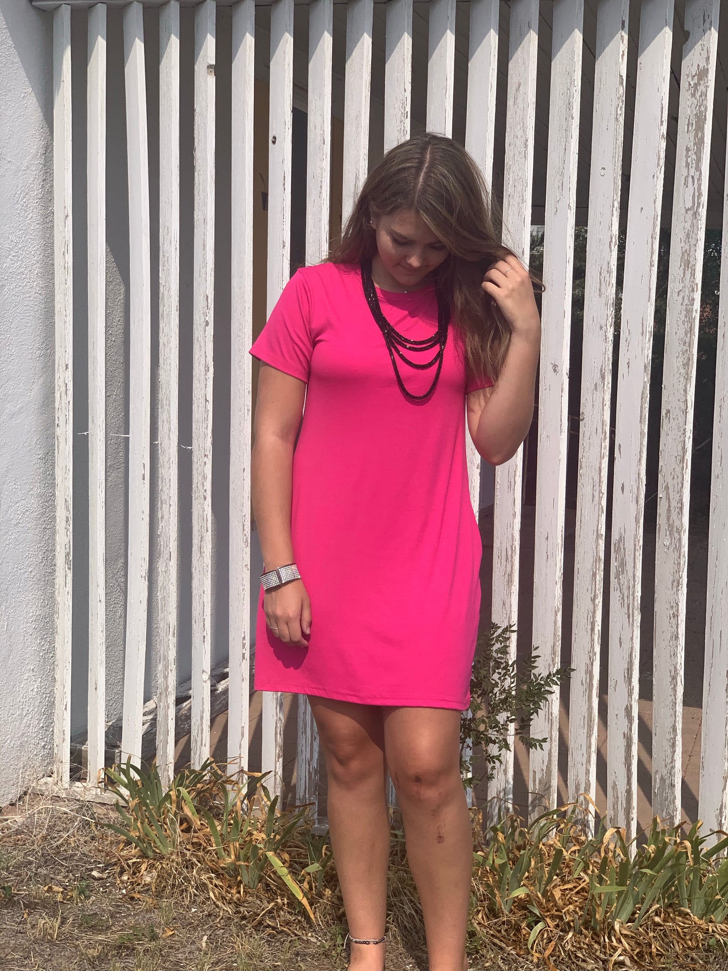 Crazy Train Pretty in Pink Pocket Dress