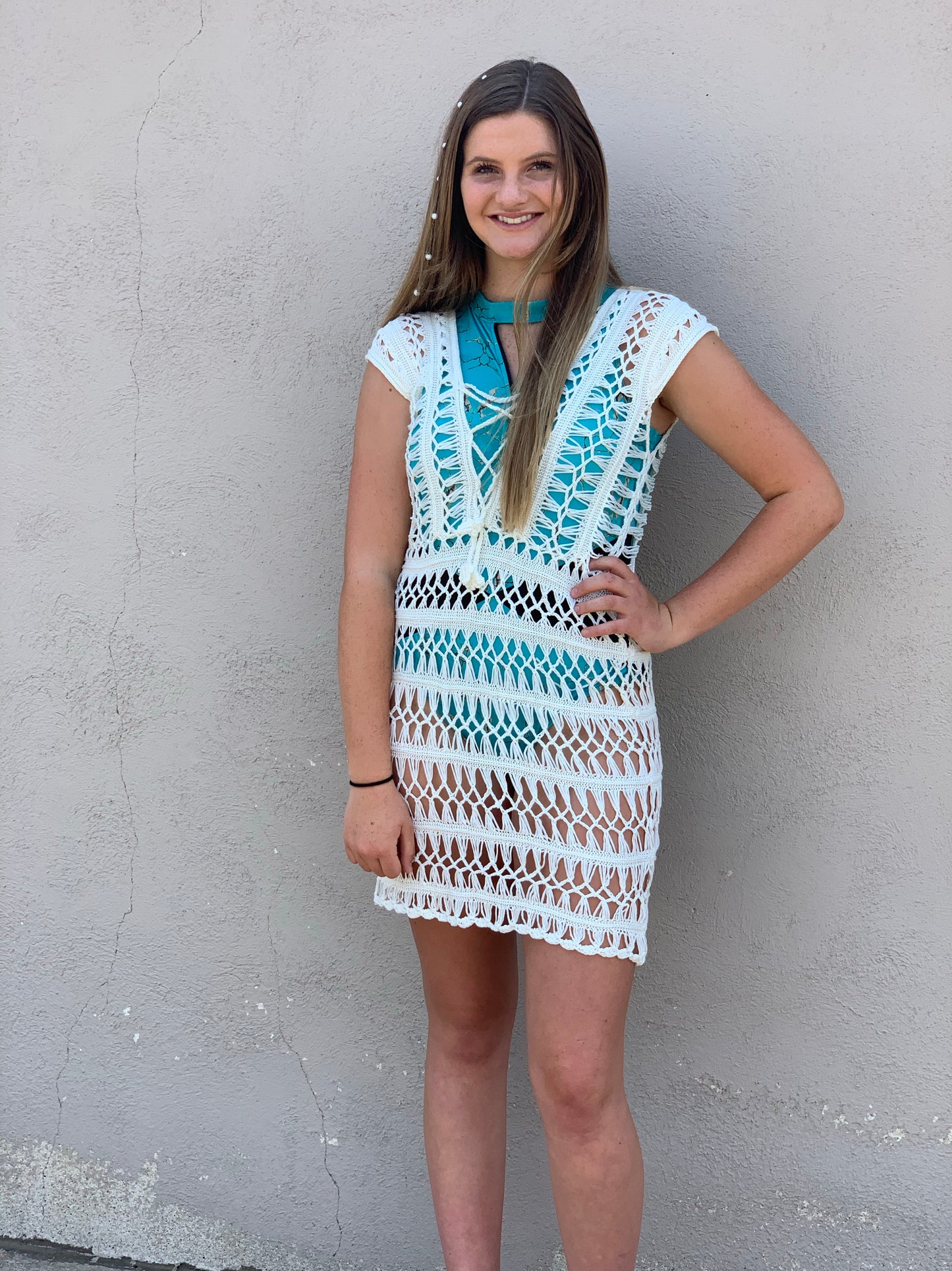 Lace Crochet Dress or Swim Cover
