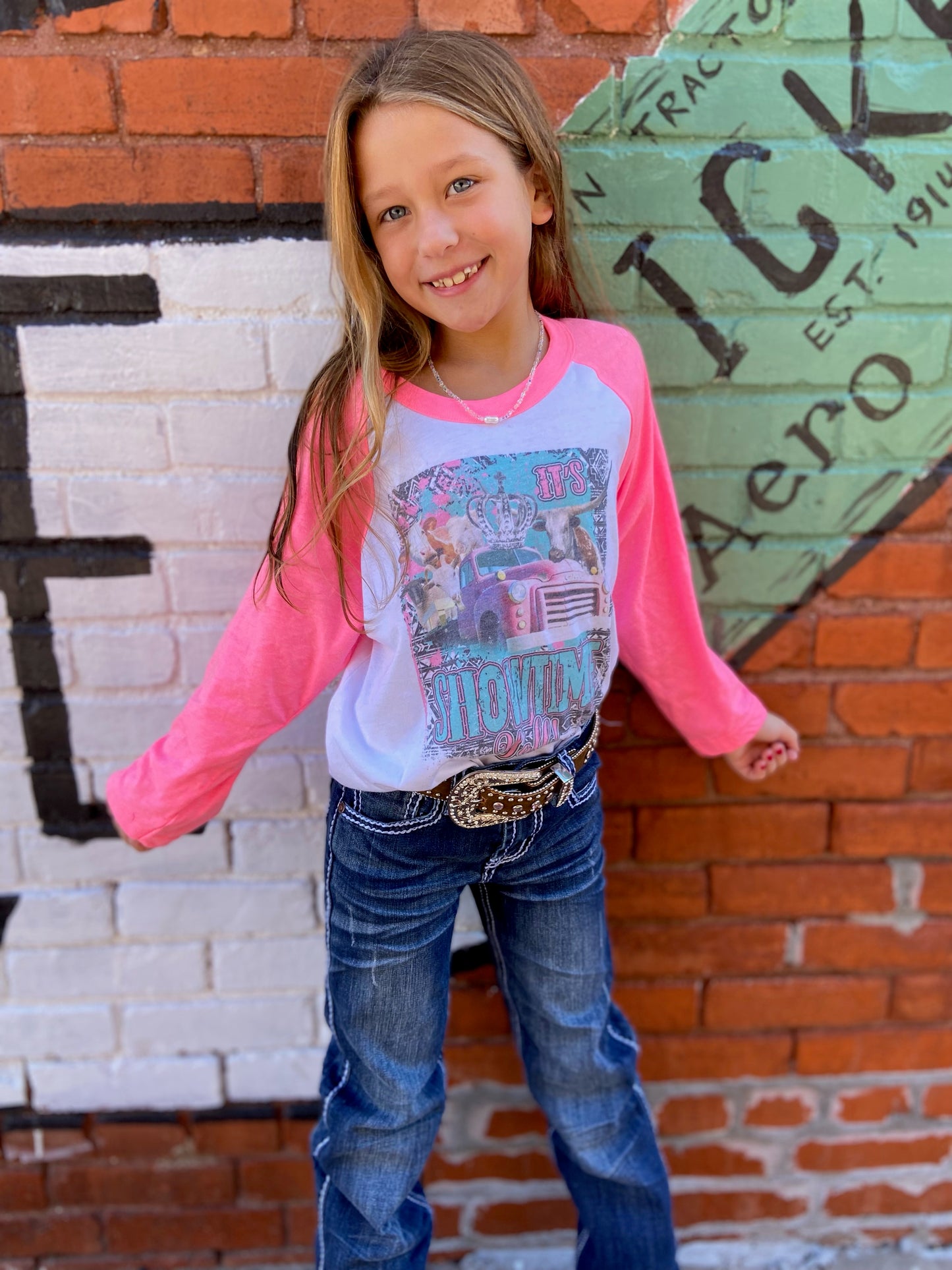 Showtime Yall Girls Baseball Tee