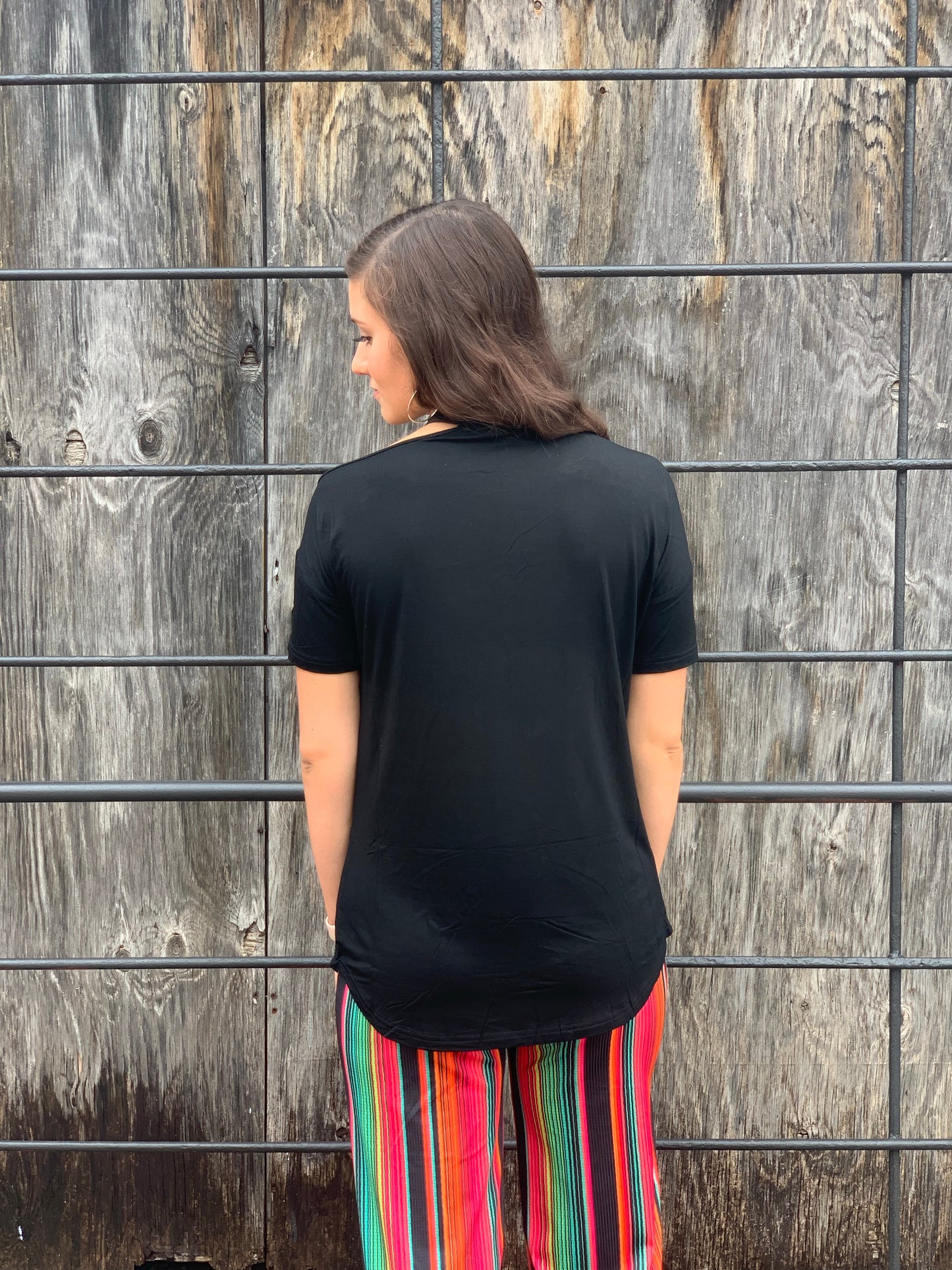Crazy Train Blakely Black Tee