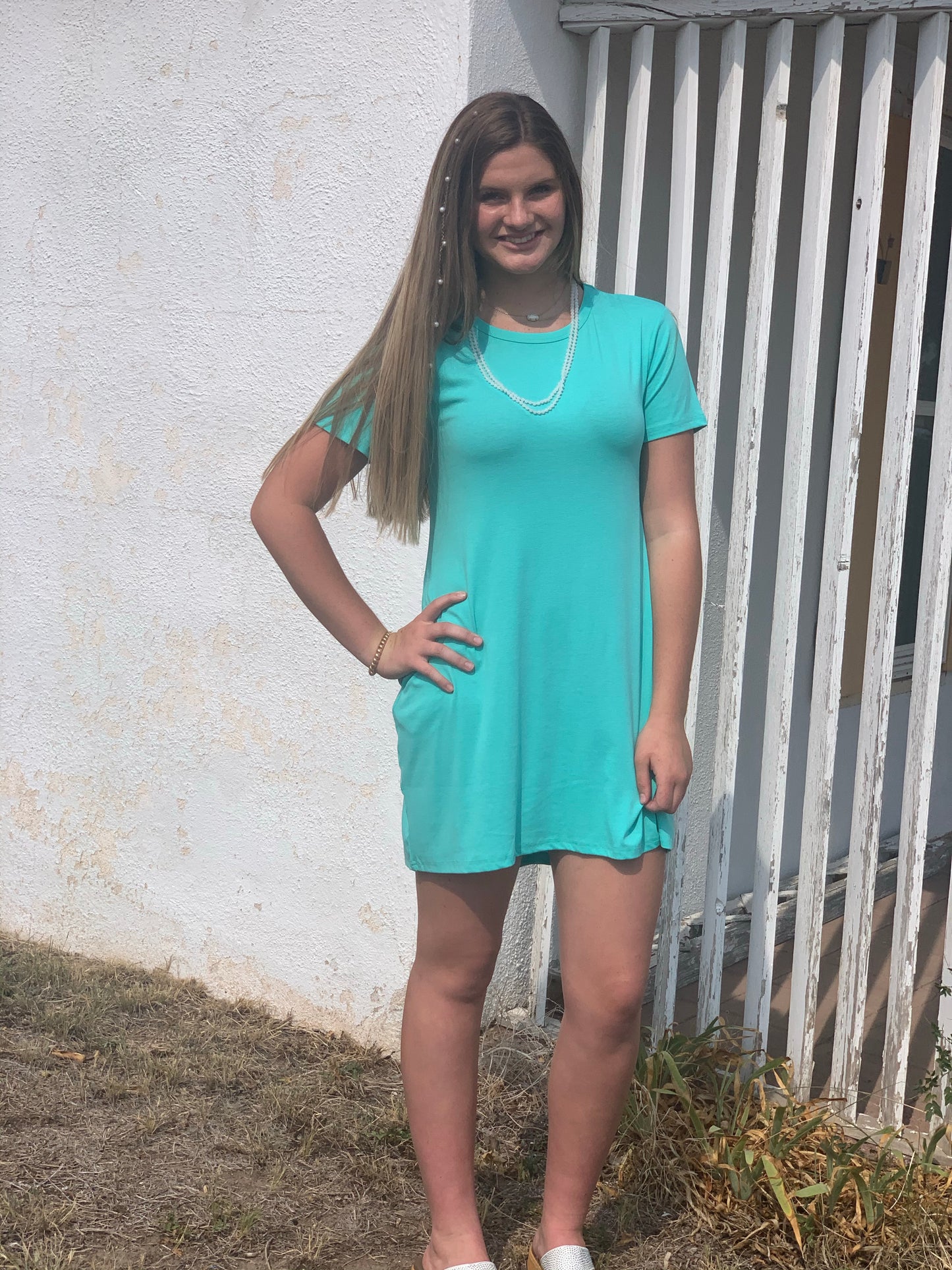 Crazy Train Turquoise Twirl Dress