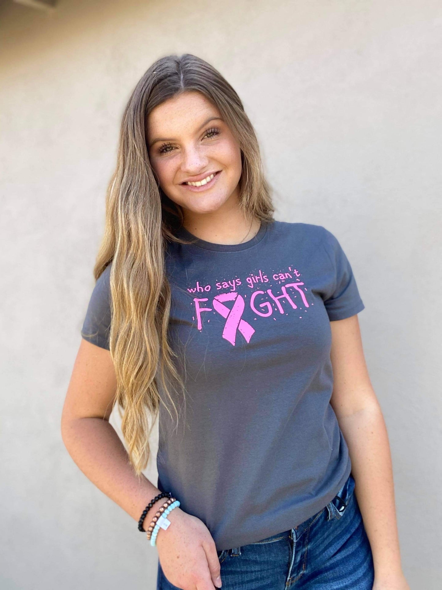 Who Says Girls Can't Fight Breast Cancer tee