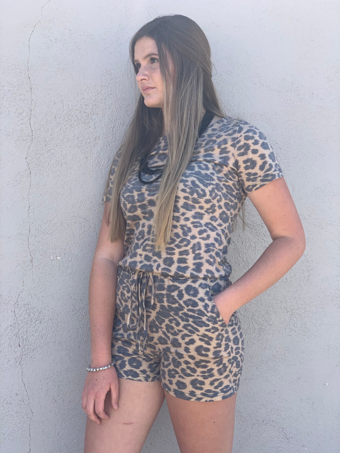 Leopard Rowdy Wild Romper by Crazy Train