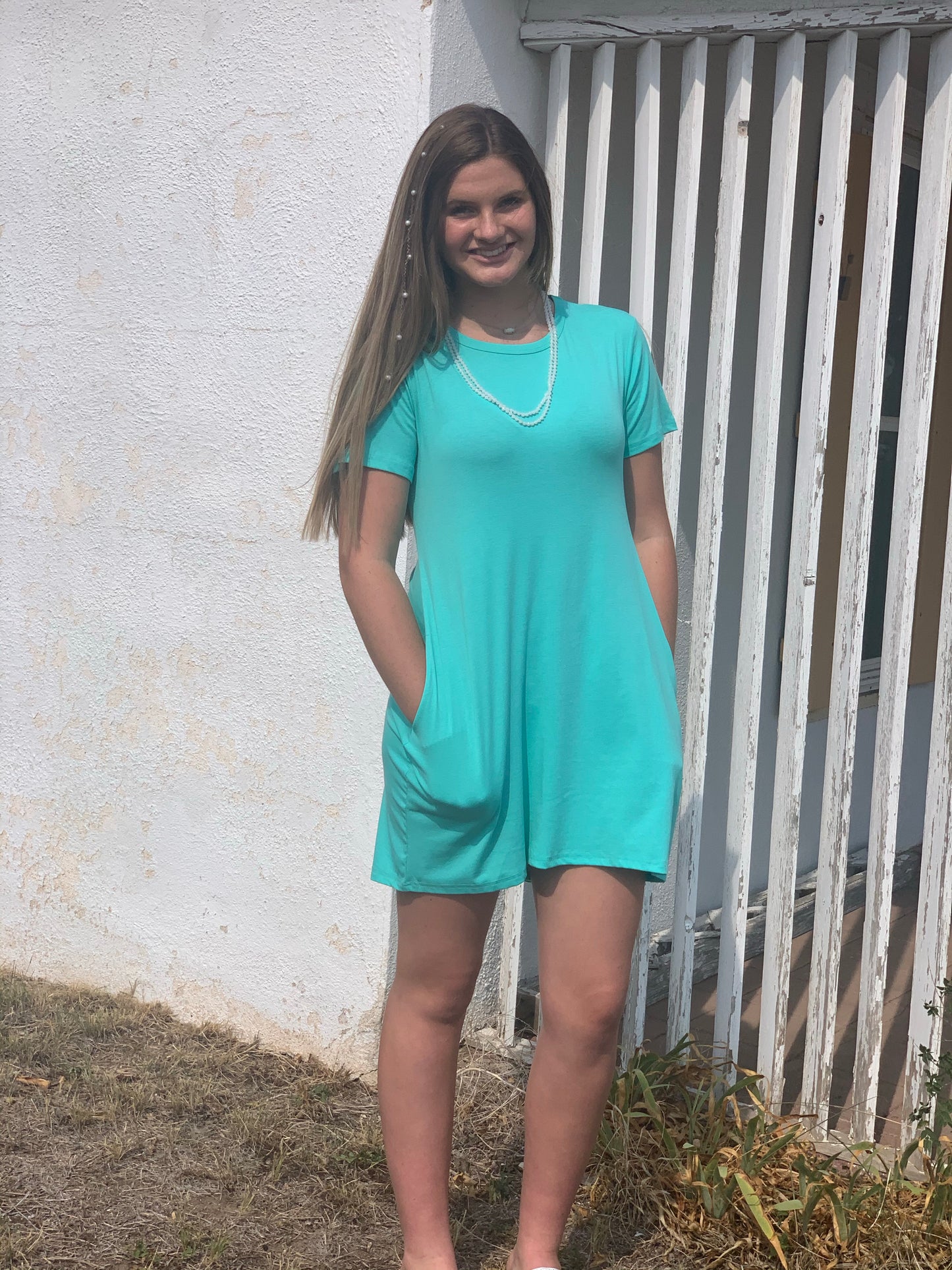 Crazy Train Turquoise Twirl Dress