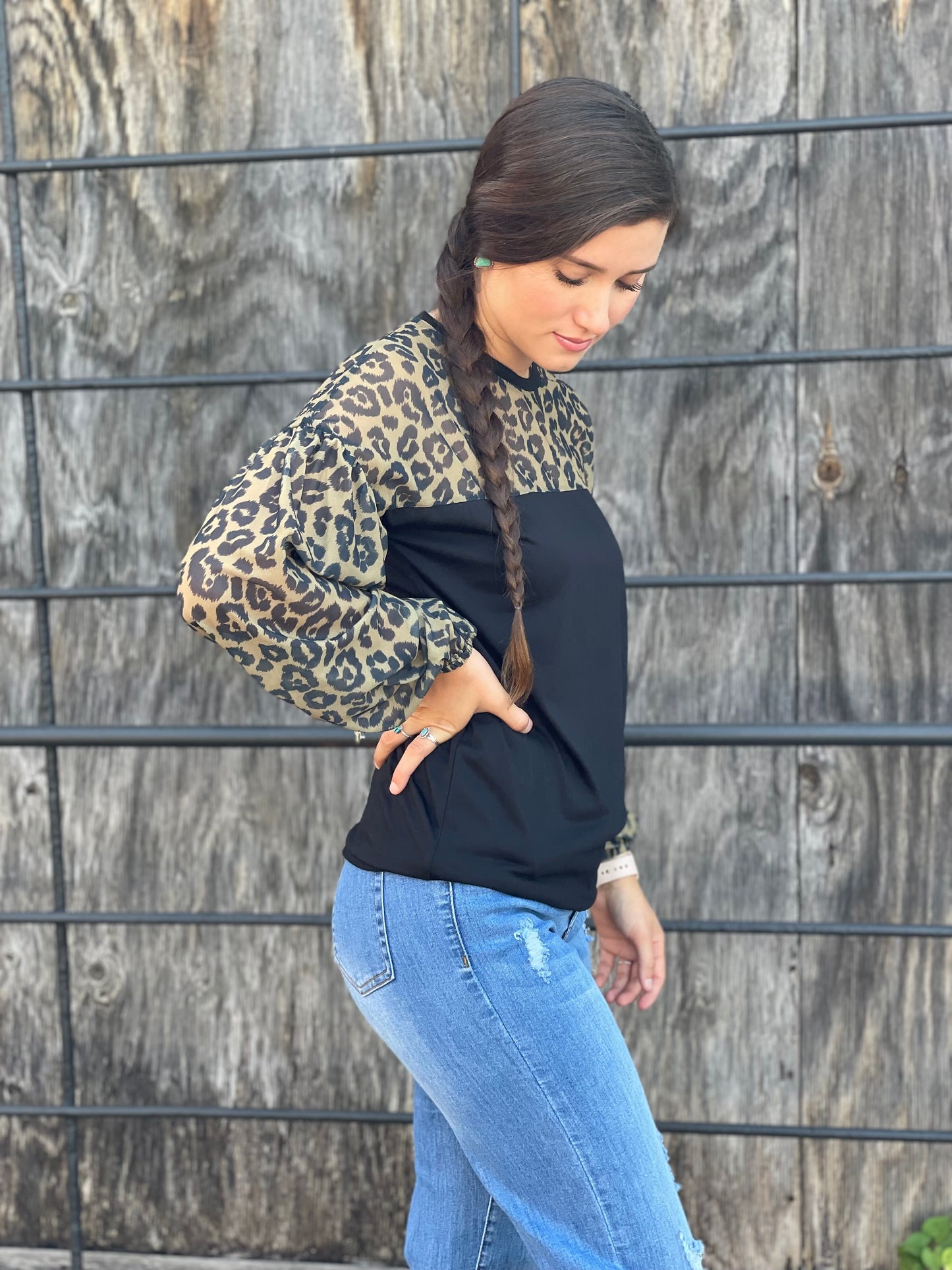 Crazy Train Lancaster Leopard Top