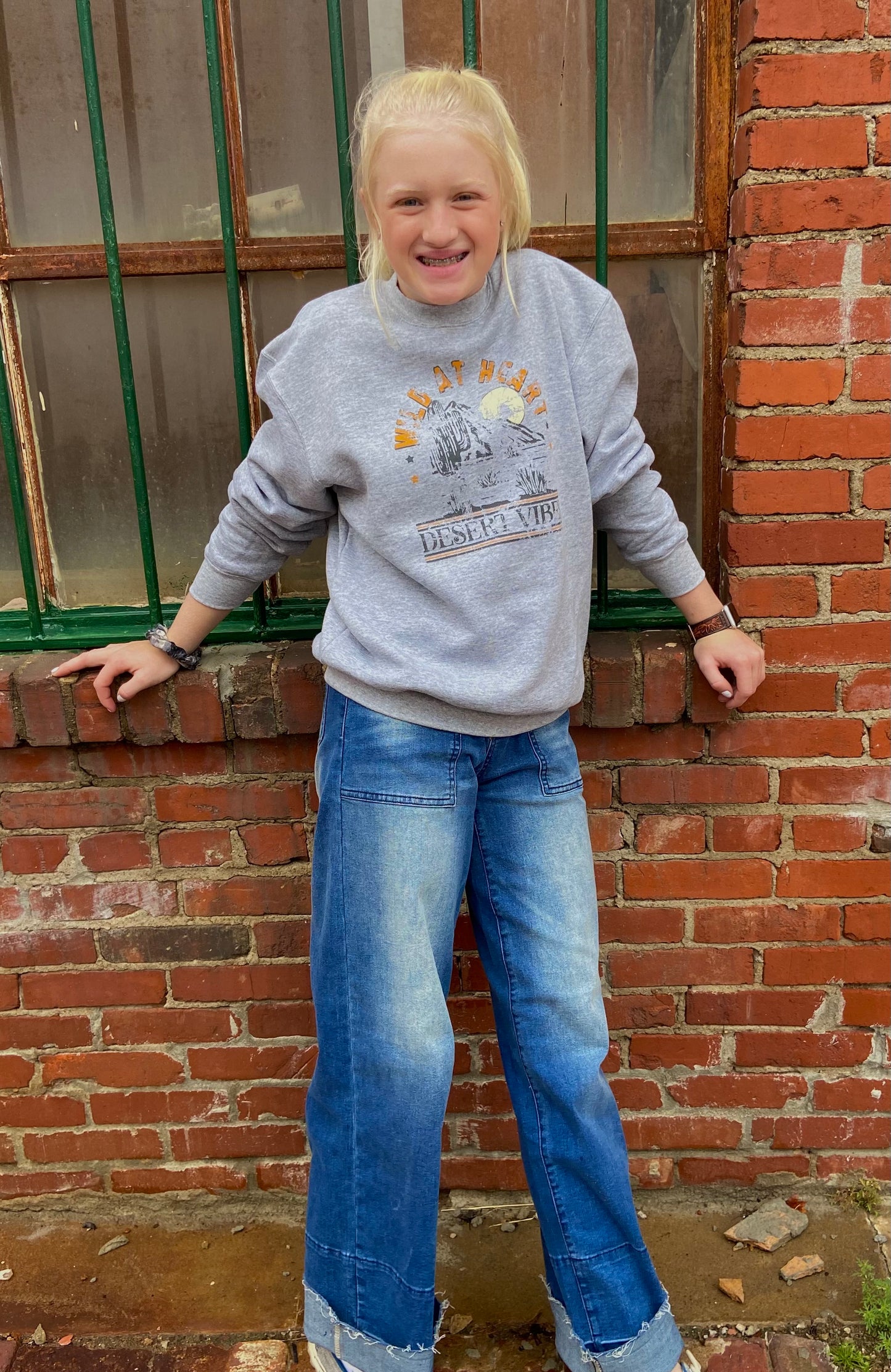 Wild at Heart Desert Graphic Youth Sweater