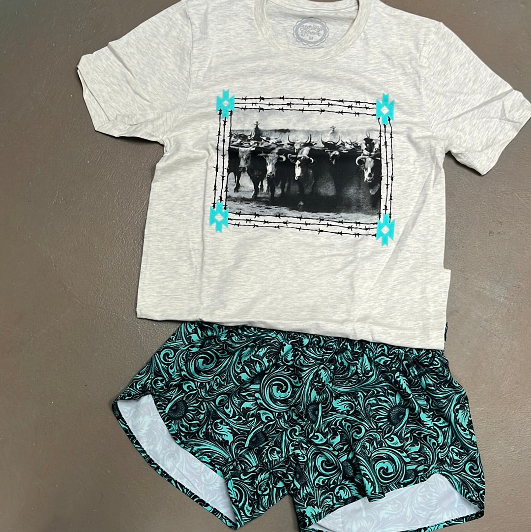 The Sheridan Turquoise Shorts