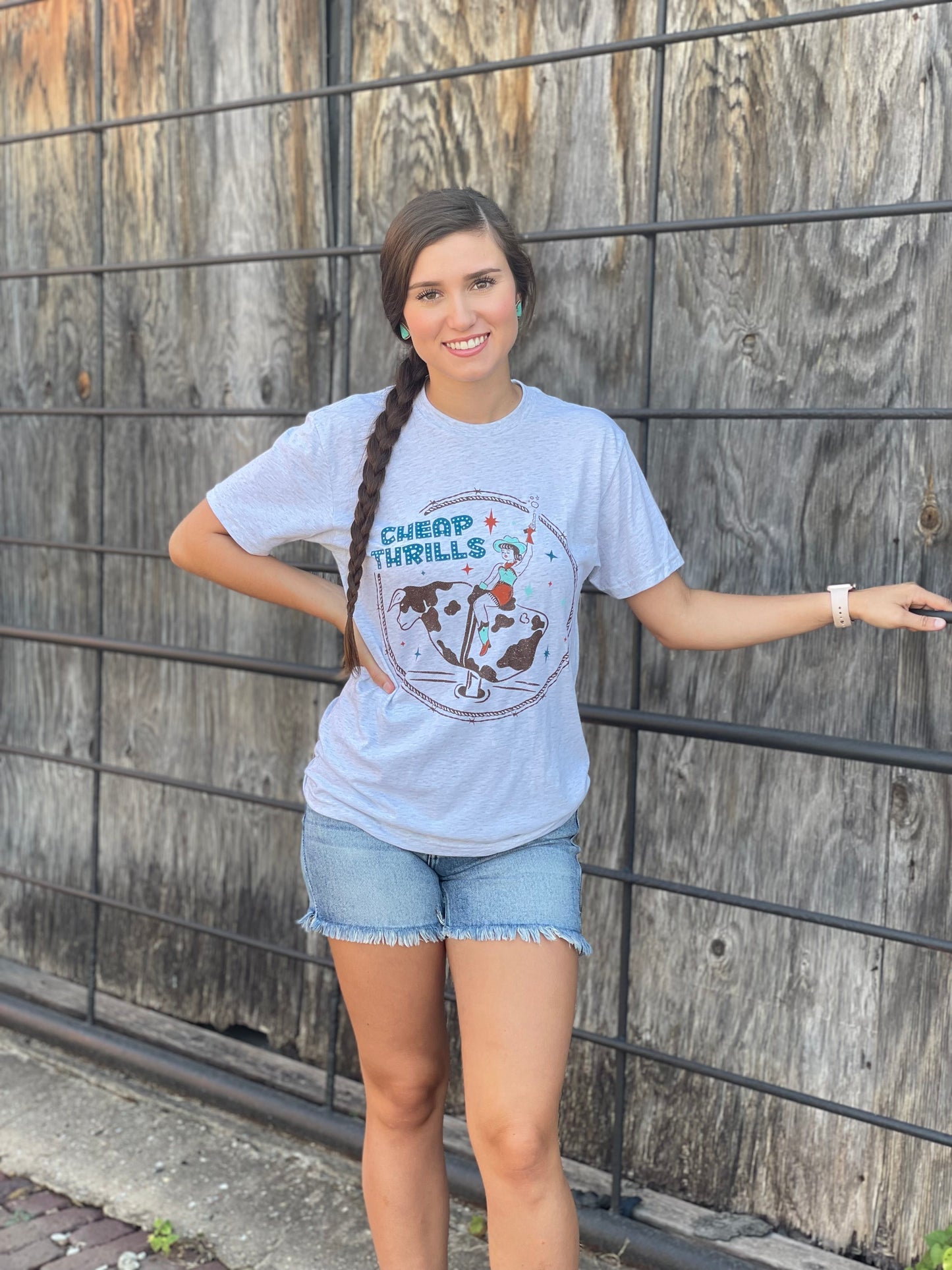 Cheap Thrills Retro Cowgirl Tee