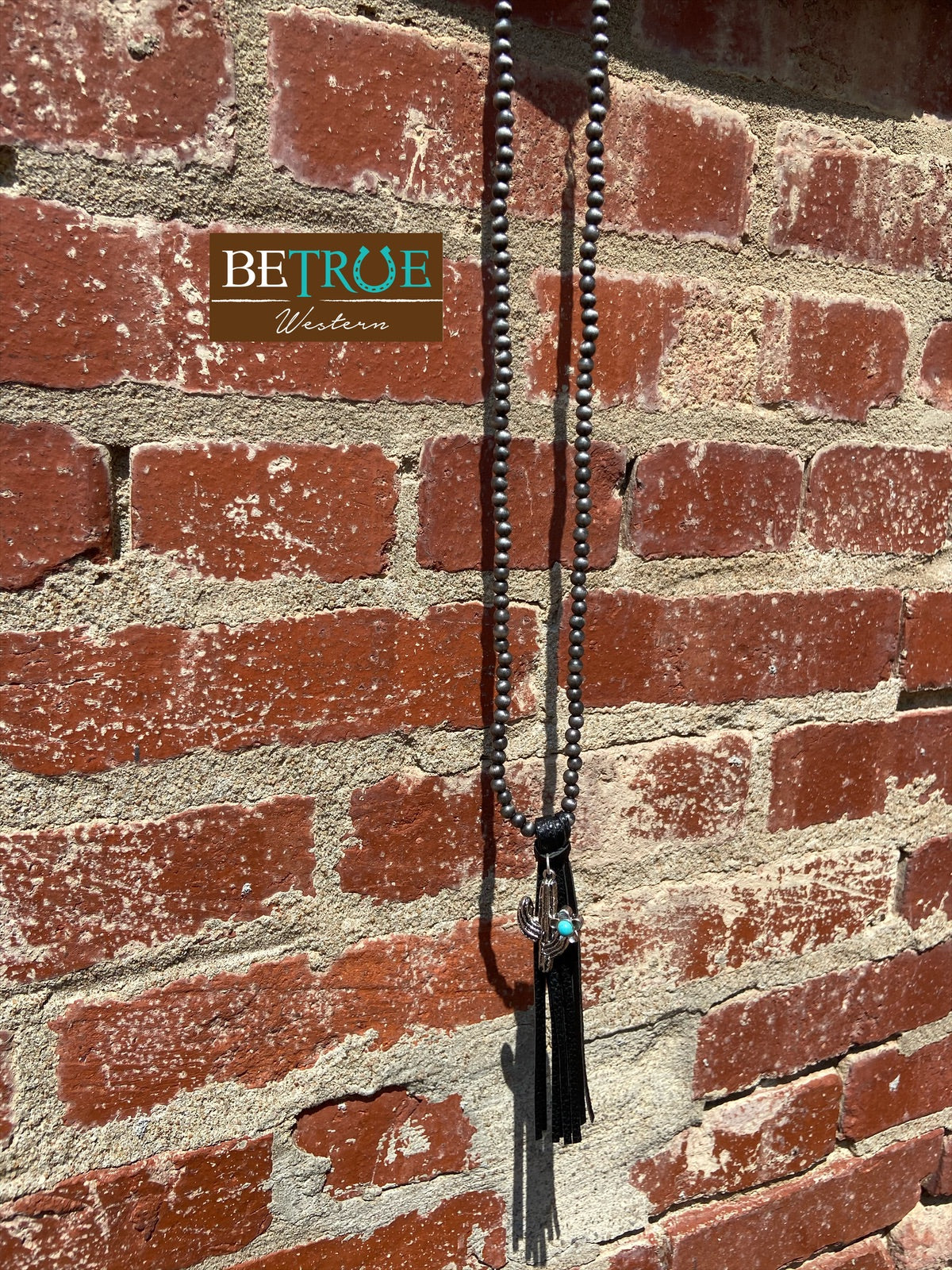 The Alamo Cactus Navajo Pearl and Fringe Necklace