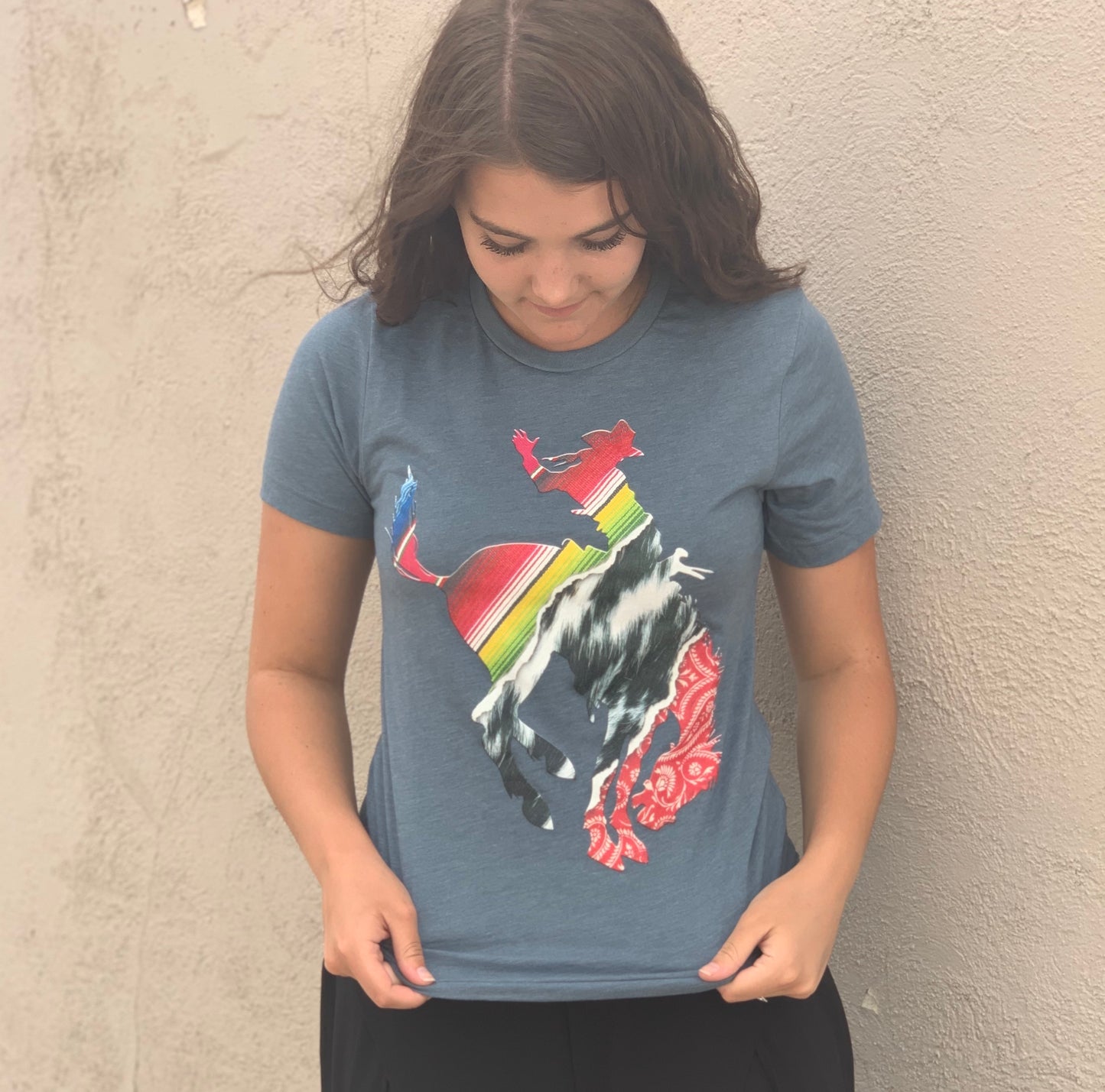 Pattern Me Crazy Bronc Tee