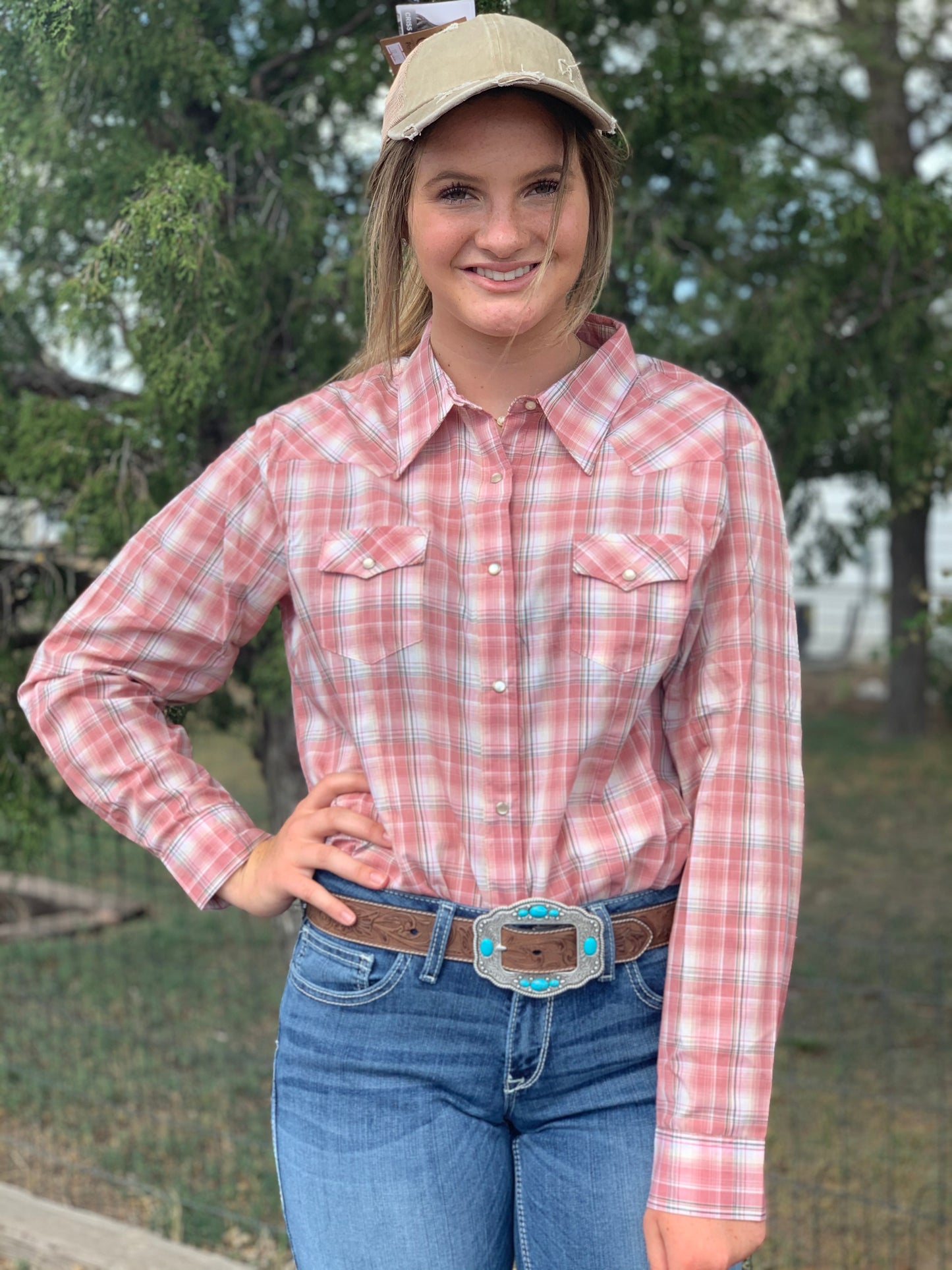 Women's Wrangler Multi-Color Plaid Western Snap Shirt (Multiple Colors)