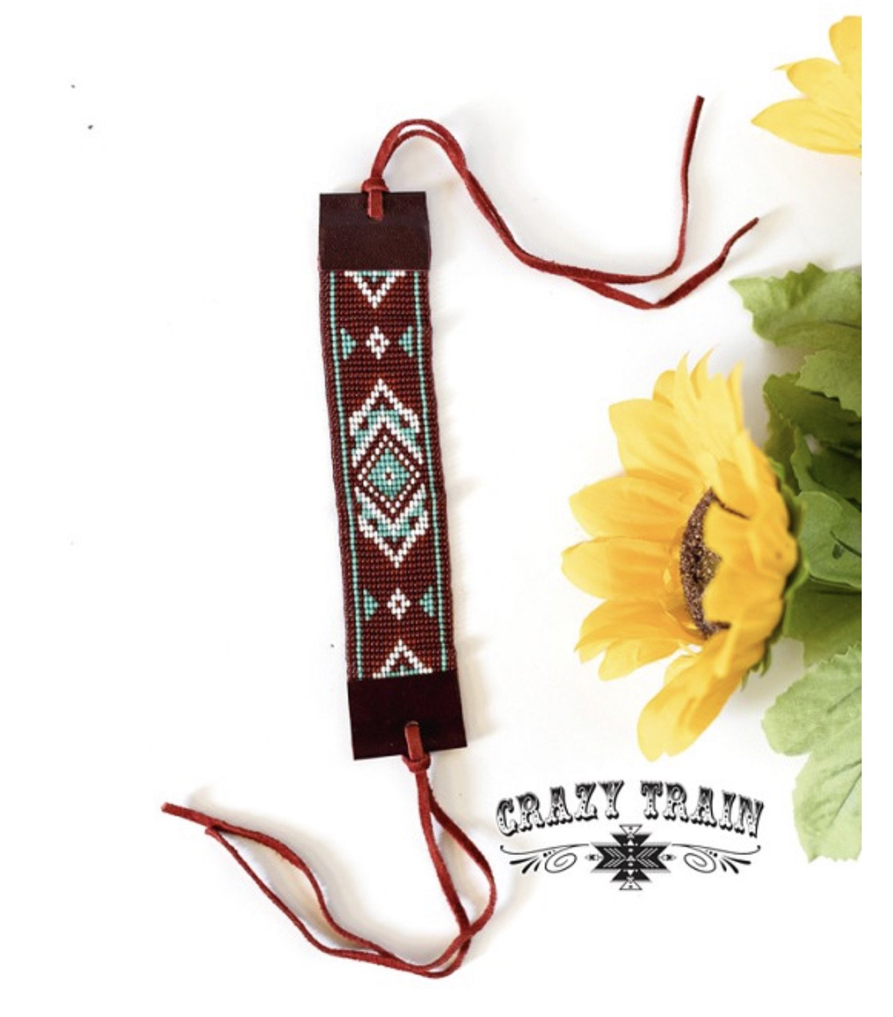 Crazy Train Mesa Beaded Cuff Wine