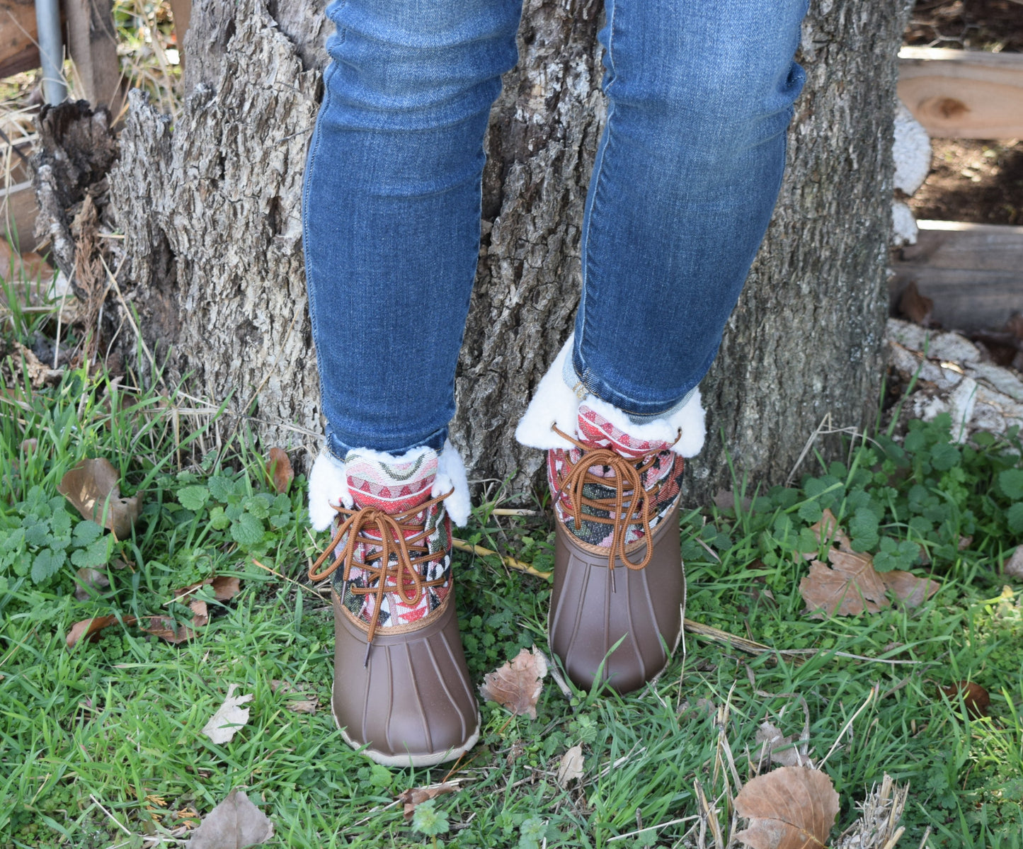 The Slush Tan Aztec Rain/Snow Boot