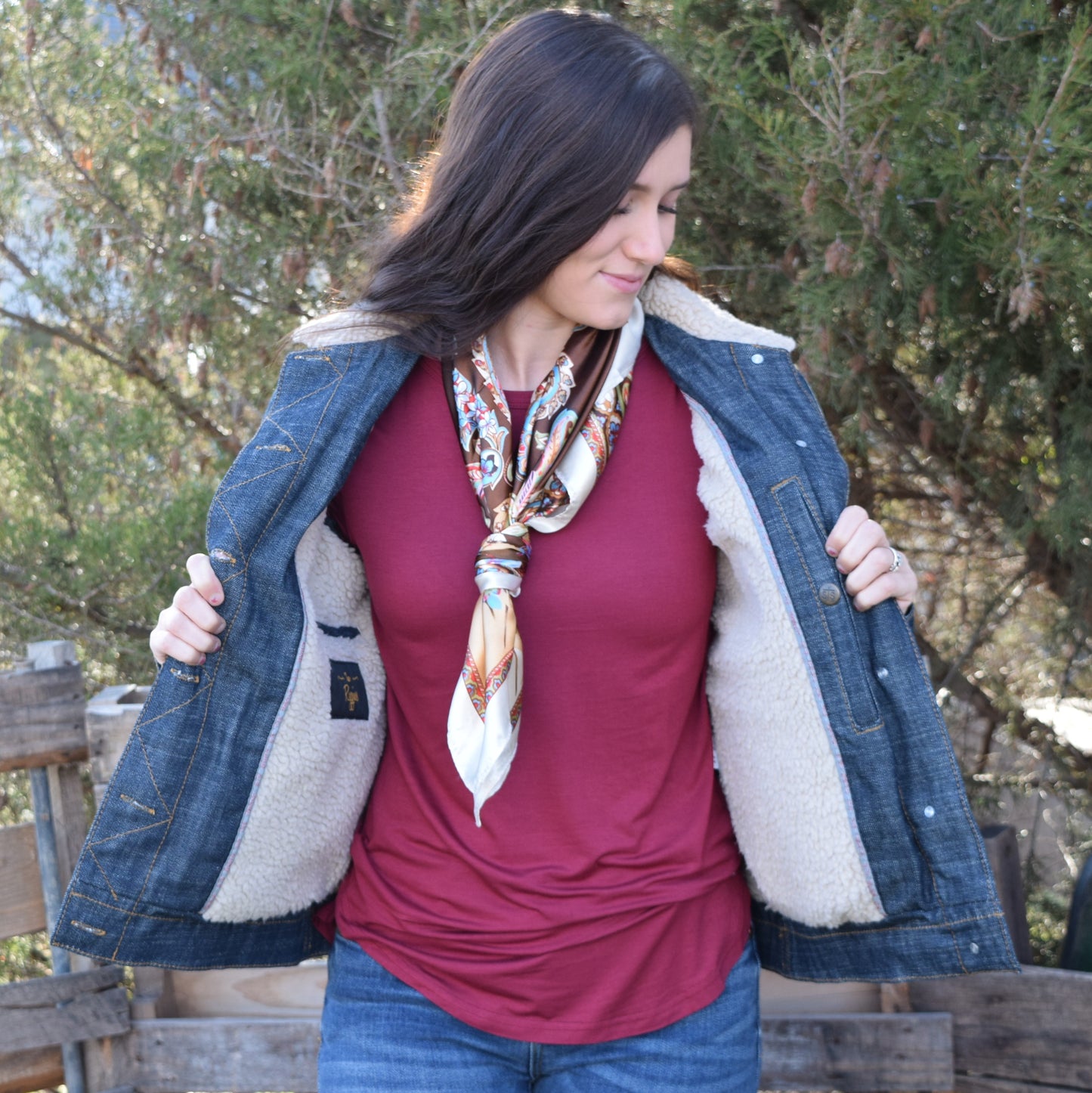 STS Women's Riggins Denim Sherpa Lined Jean Jacket