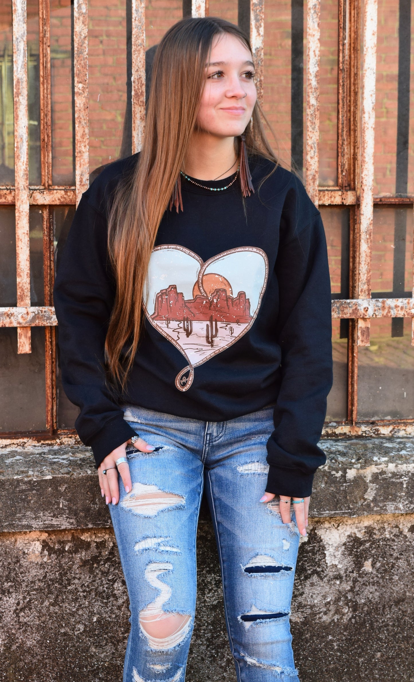 The Roper Heart Sweater
