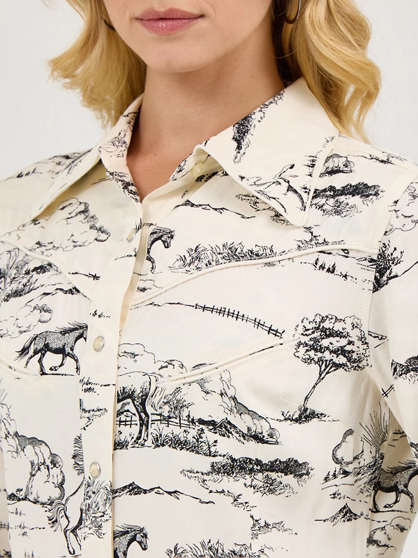 The Lainey Wilson Country Toile Western Button Down Shirt