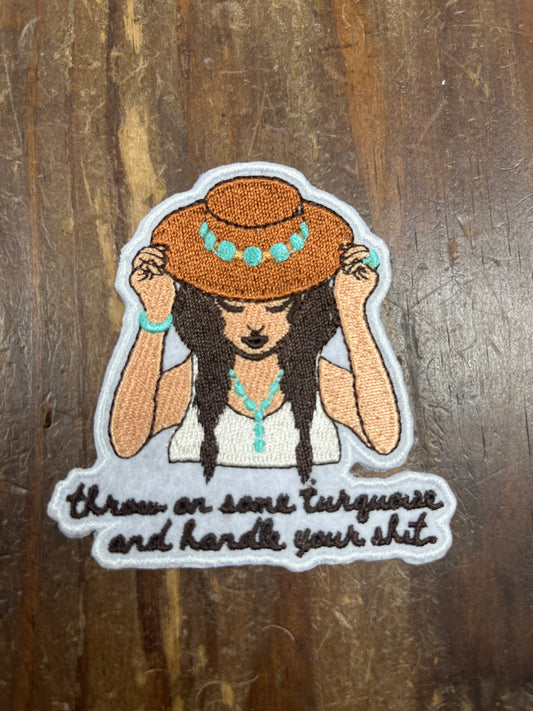 Throw On Some Turquoise Hat Patch