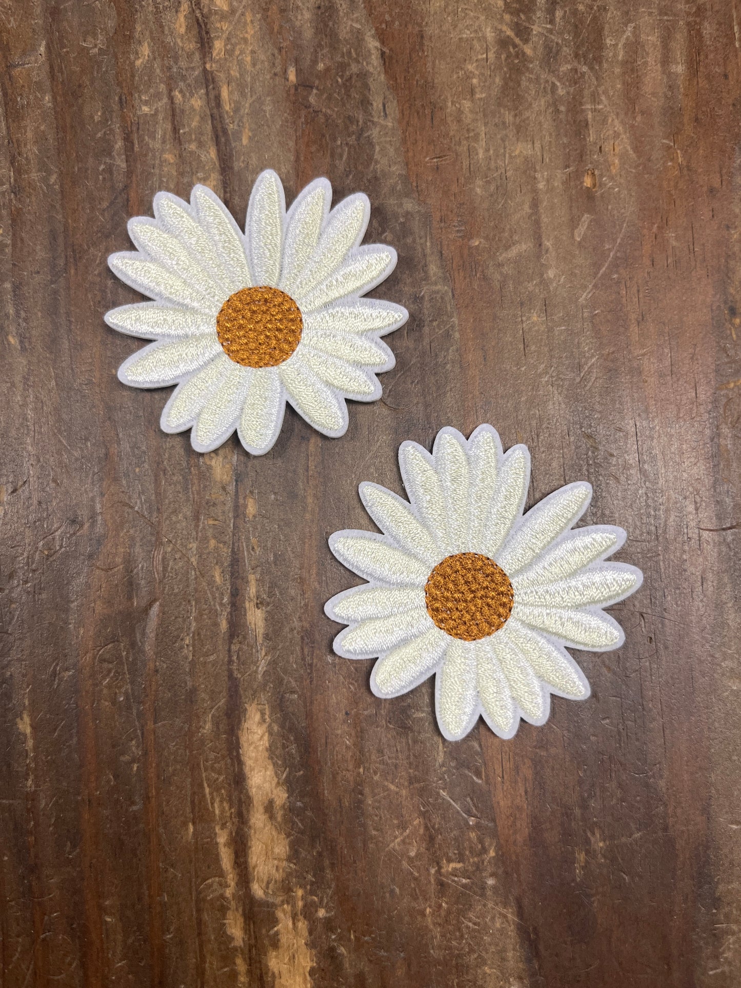 The Trucker Hat Patches White Daisy Flower Patch Iron On