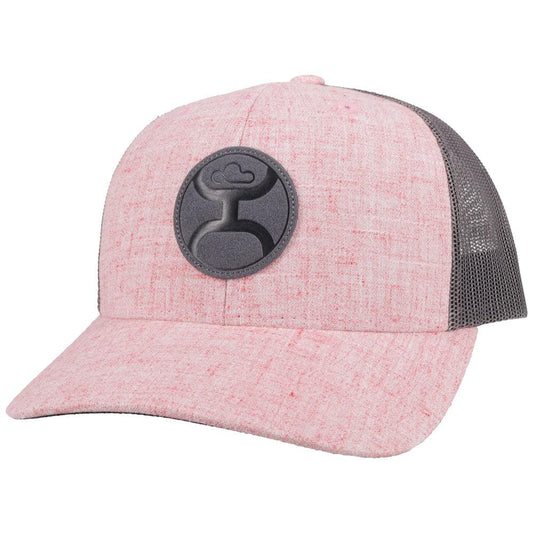 The HOOey Blush Pink/Grey 6-Panel Youth Trucker Cap/Hat