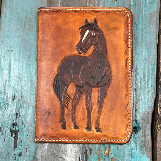 Handmade Leather Horse Notepad