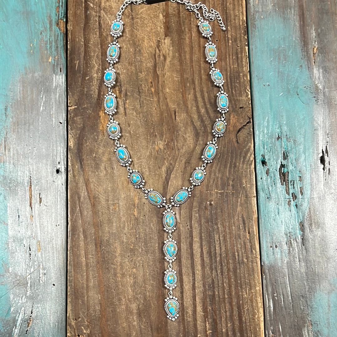 The Texas Bay Turquoise Necklace and Earrings