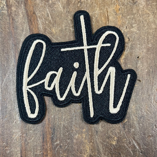 The Faith with Cross in Back Patch