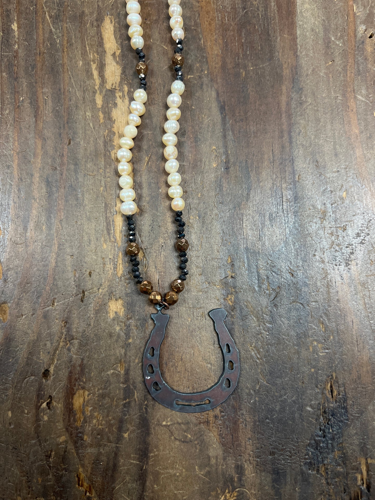 The Pearl Horseshoe Necklace