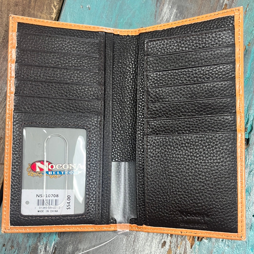 The Faithful Leather Cross Rodeo Wallet and Checkbook Cover