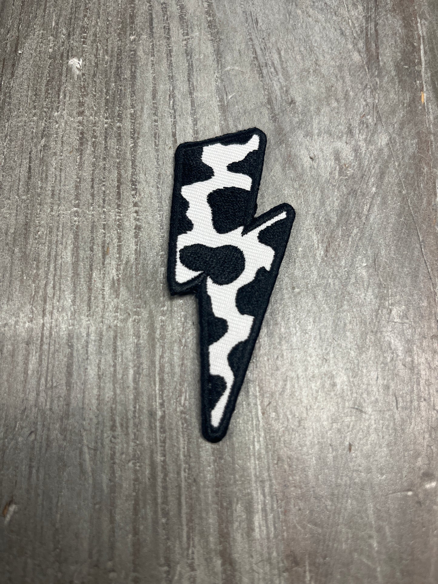 The Cowprint Lightning Bolt Patch