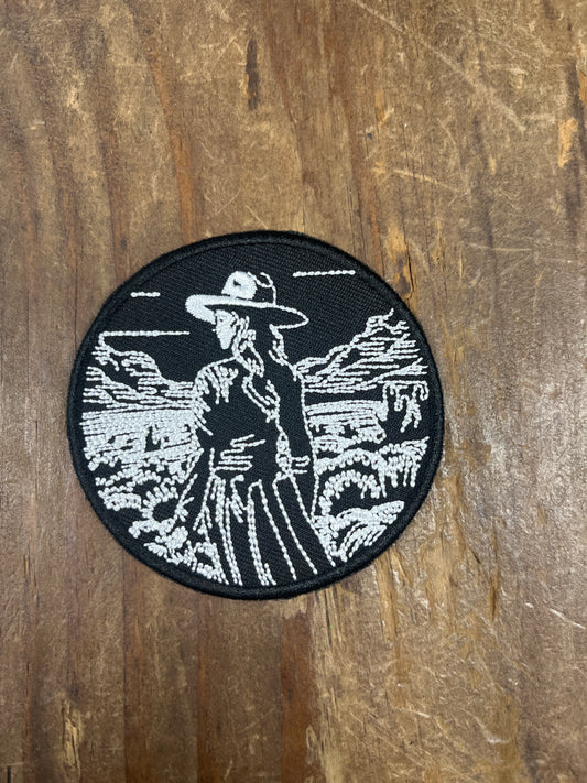 Prairie Girl Heat Adhesive Hat Patch