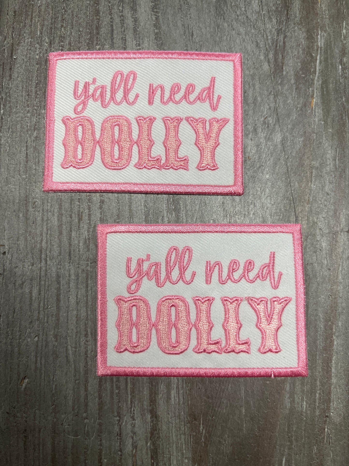 The Trucker Hat Patches Y’All Need Dolly Preppy Pink Embroidery