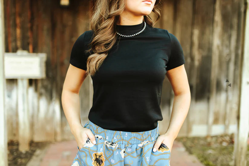 The Midnight Black Cloud Basic Tee