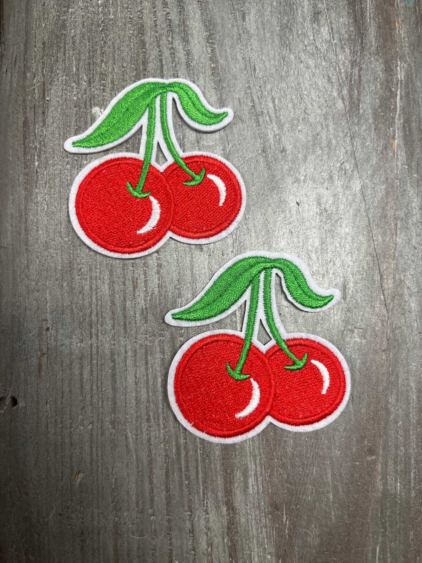 The Trucker Hat Patches Red Cherry Embroidery Patch Iron On