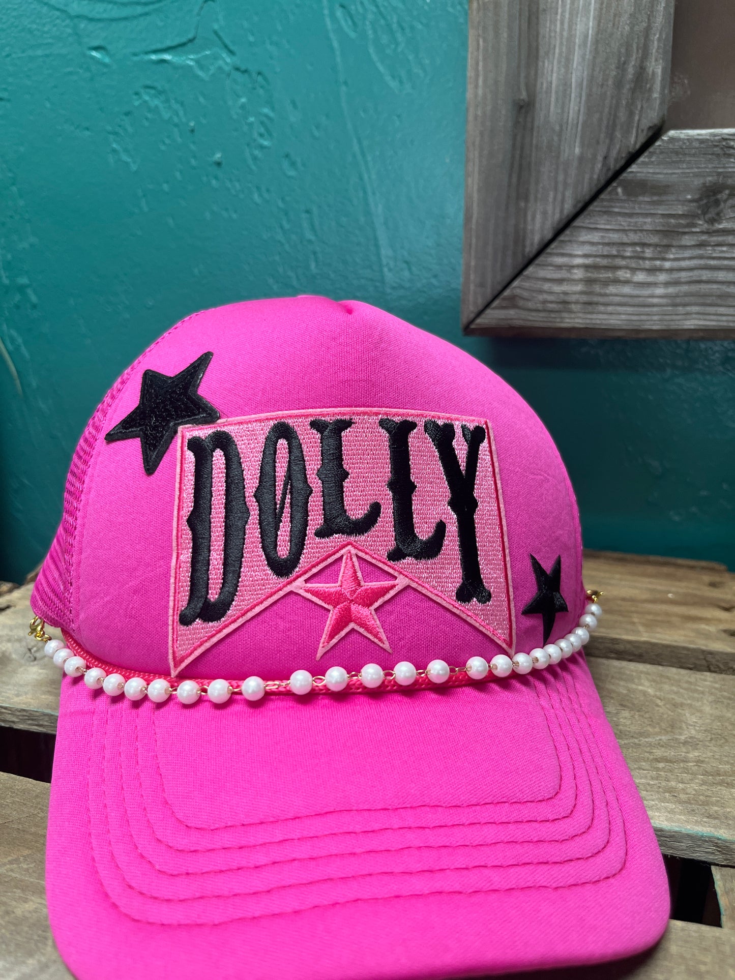 The Hot Pink Dolly Custom Bronc Hat