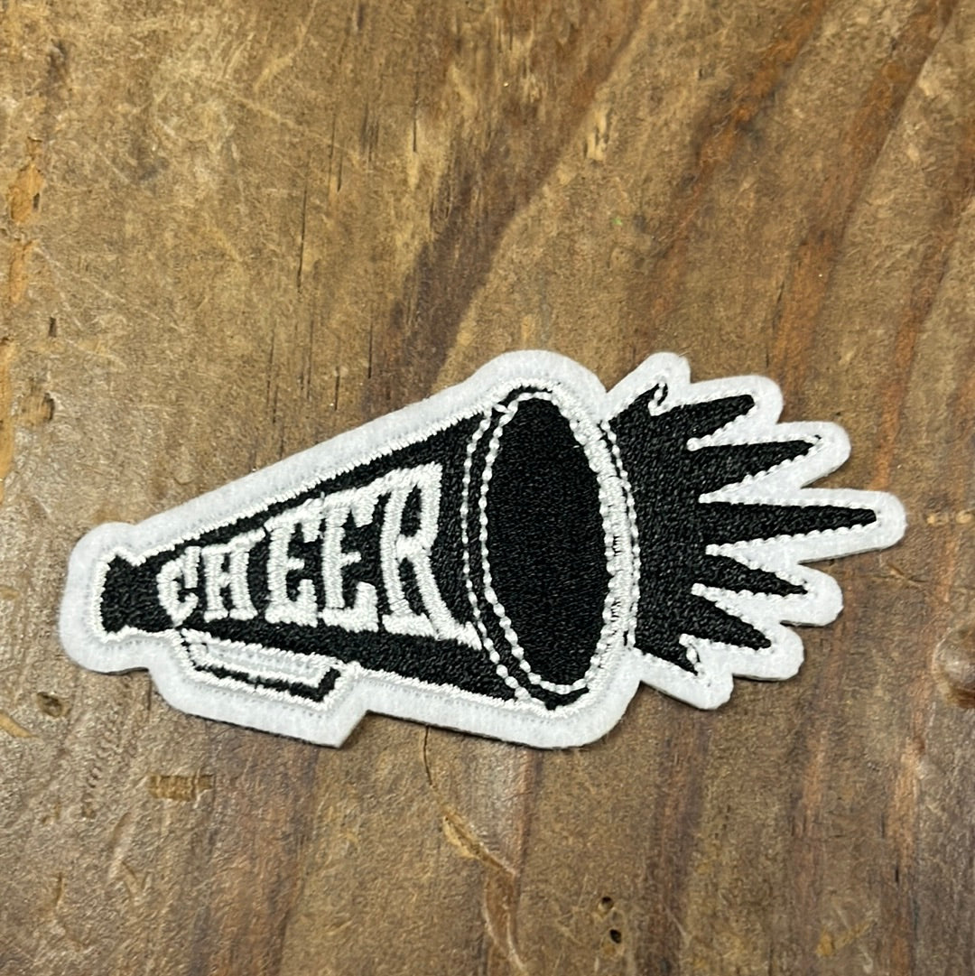 The Black Cheer Megaphone Patch