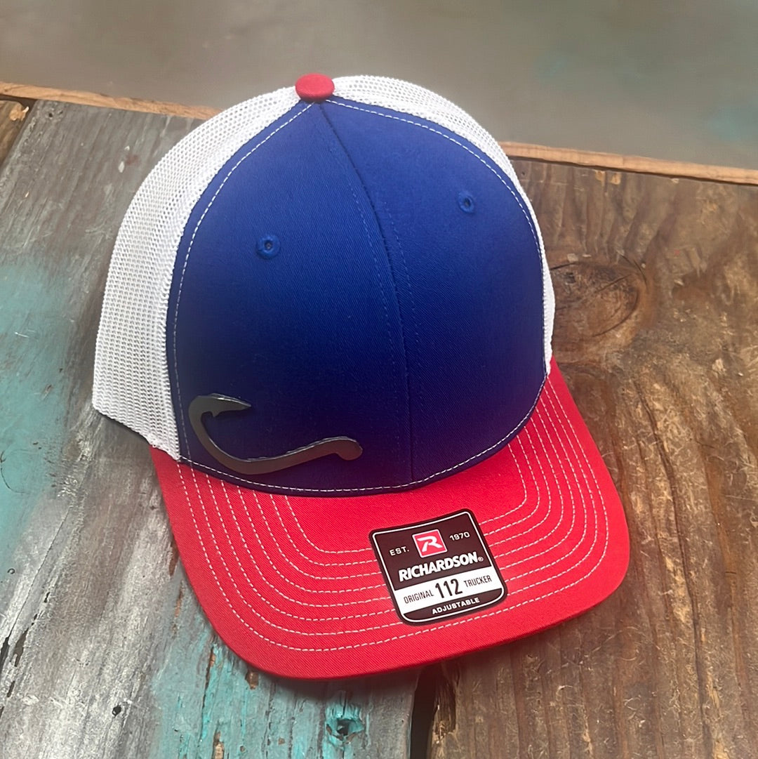 ball cap fish hook The Fish Hook Ball/Cap Red/White/Blue