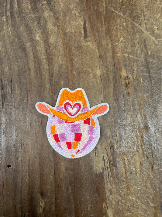 Disco Cowgirl Hat Patch