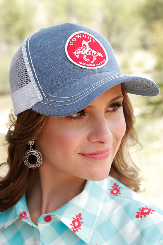 Women's Cruel Girl Cowboy Patch Cap/Hat