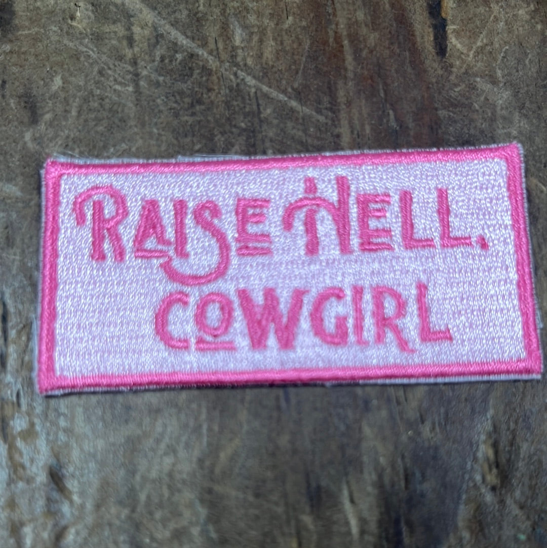 The Pink Raise Hell Cowgirl Patch