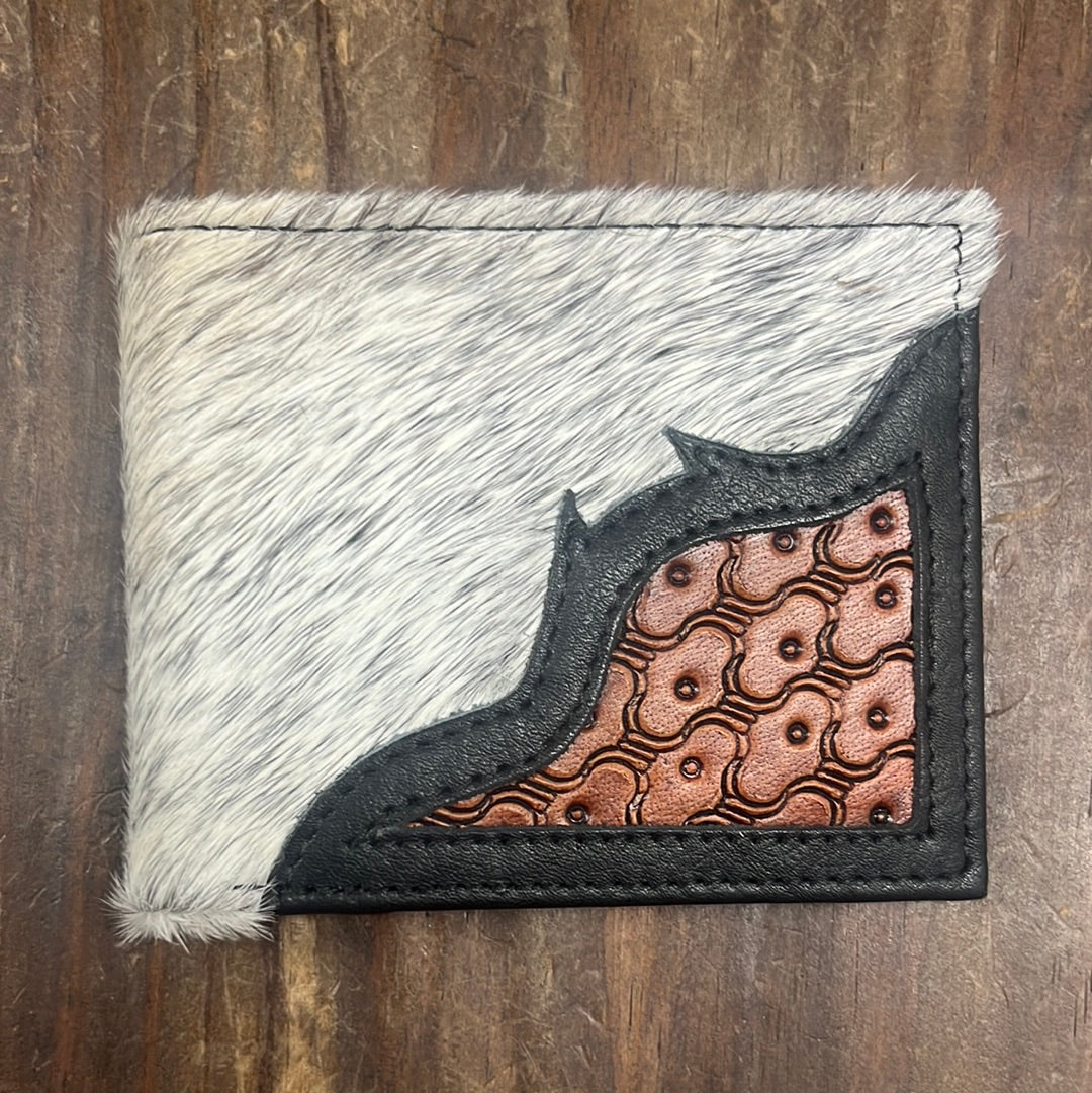 The Tooled Cowhide Men's Wallet